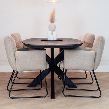 Eettafel Floor | Deens Ovaal | Zwart