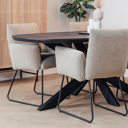 Eettafel Floor | Deens Ovaal | Zwart