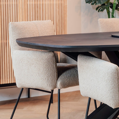 Eettafel Floor | Deens Ovaal | Zwart