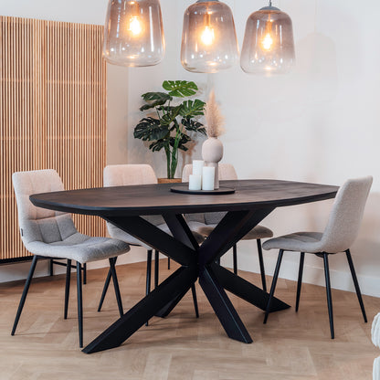 Eettafel Floor | Deens Ovaal | Zwart
