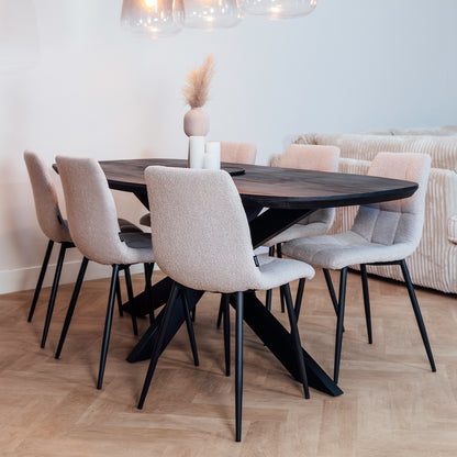 Eettafel Floor | Deens Ovaal | Zwart