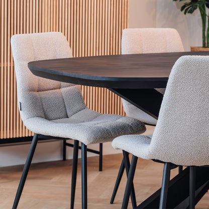 Eettafel Floor | Deens Ovaal | Zwart