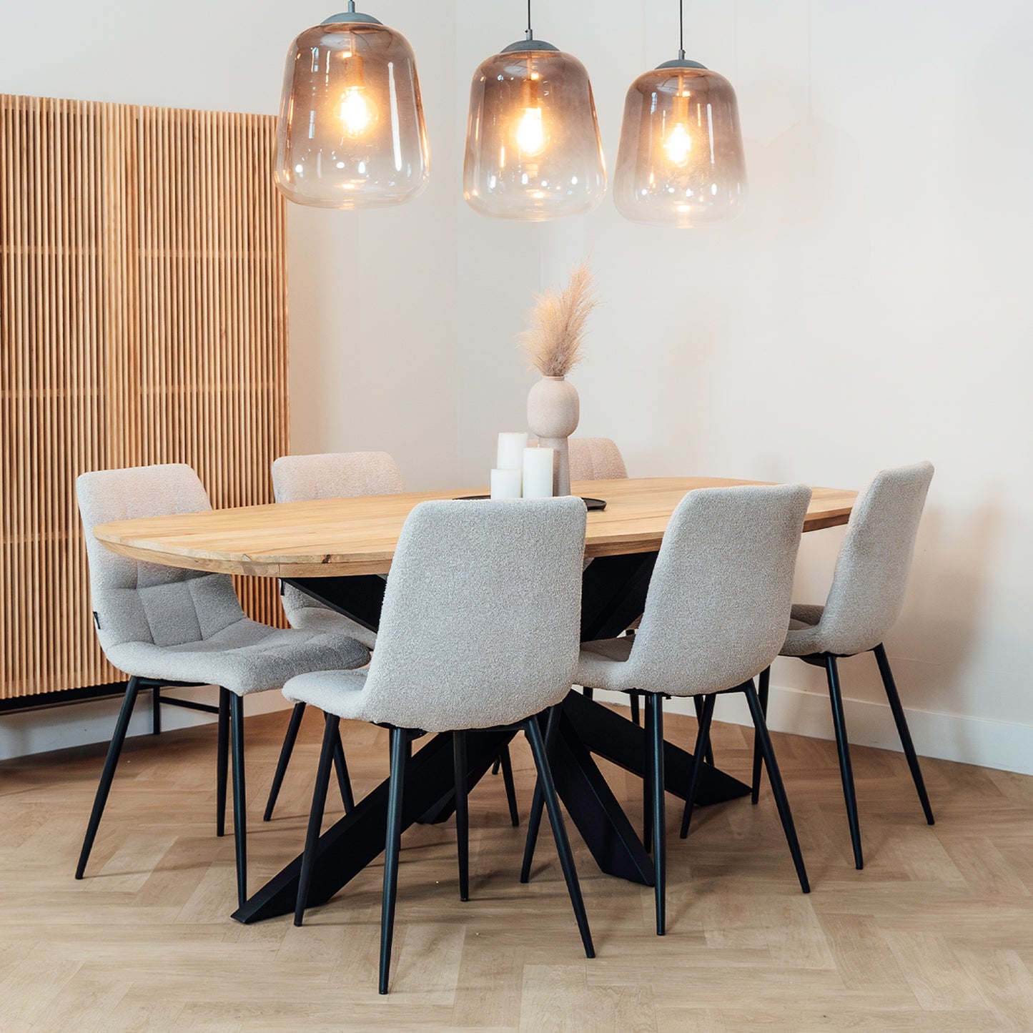 Eettafel Floor | Deens Ovaal | Naturel Mango