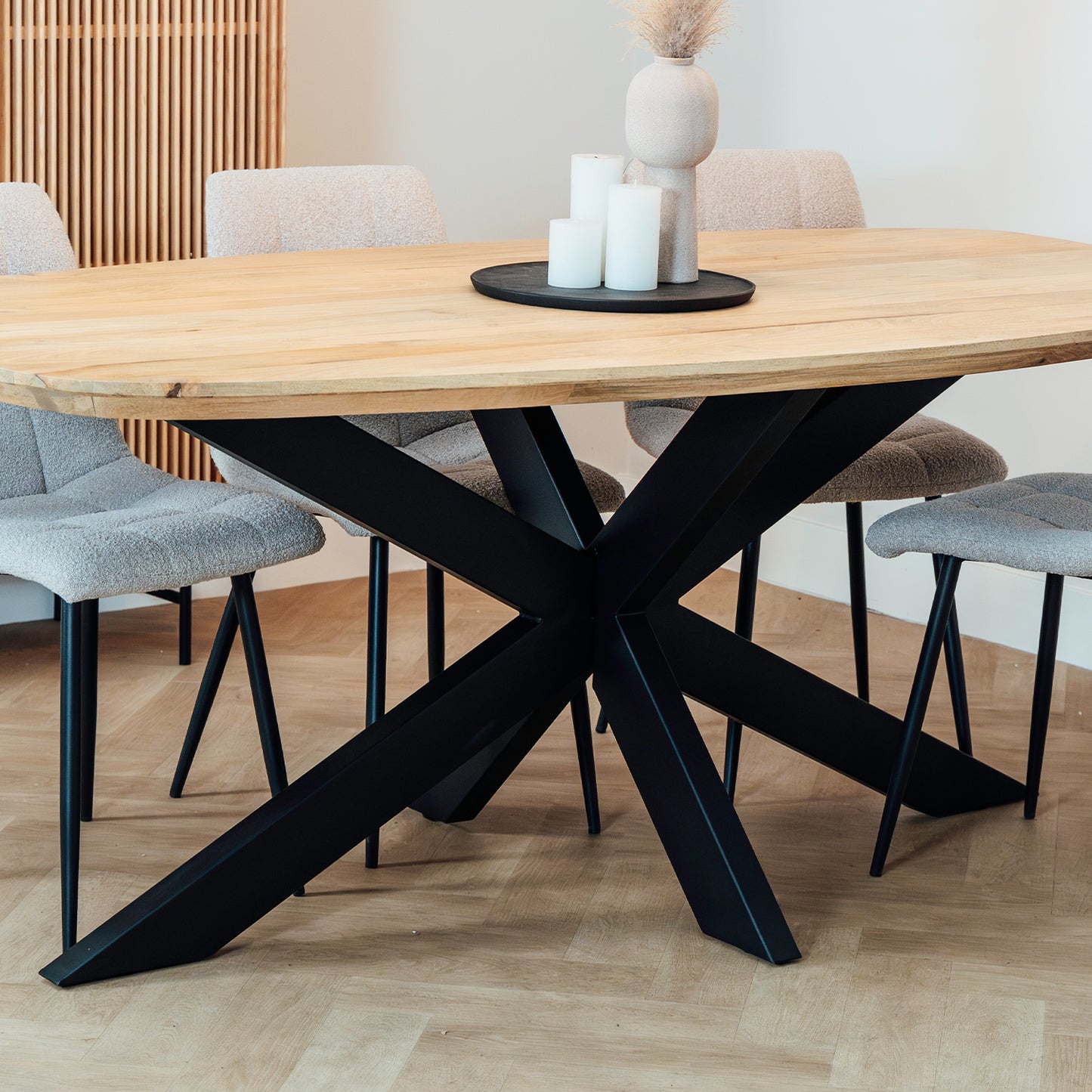 Eettafel Floor | Deens Ovaal | Naturel Mango