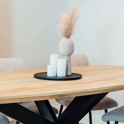 Eettafel Floor | Deens Ovaal | Naturel Mango