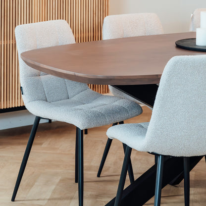 Eettafel Floor | Deens Ovaal | Walnoot