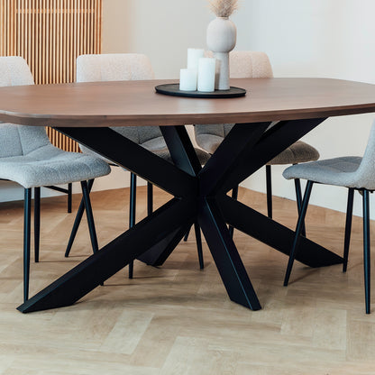 Eettafel Floor | Deens Ovaal | Walnoot