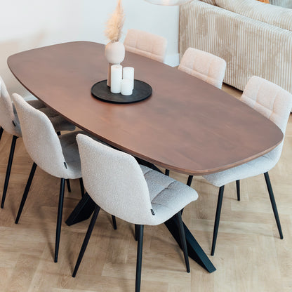 Eettafel Floor | Deens Ovaal | Walnoot