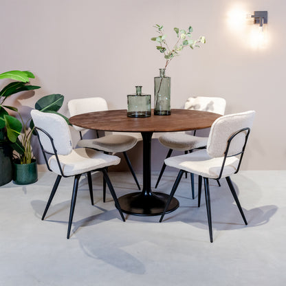 Eettafel Otto | Bruin Mangohout