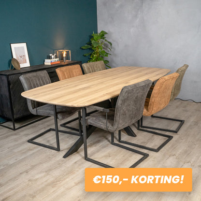 Eettafel Mia | Eikenhout | Basic