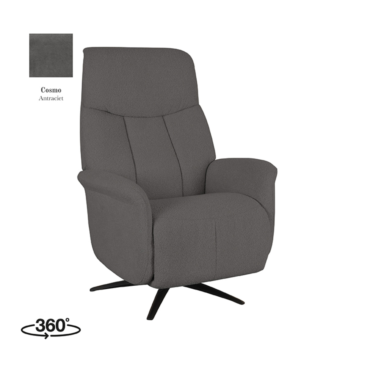Elektrische Fauteuil Oslo | Grijs Microvezel