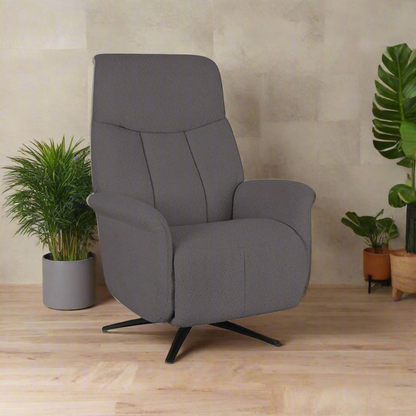 Elektrische Fauteuil Oslo | Grijs Microvezel