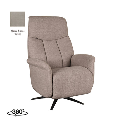 Elektrische Fauteuil Oslo | Taupe Microvezel