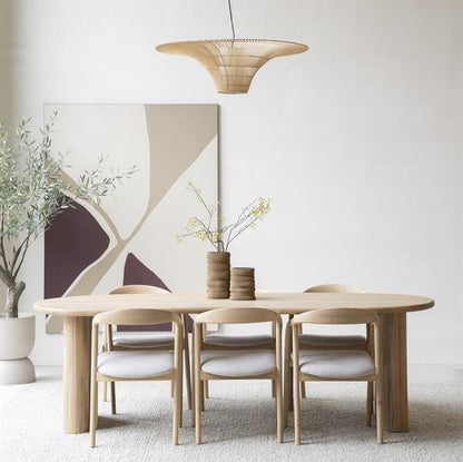 Eettafel Josh | Eikenhout | Organische Vorm