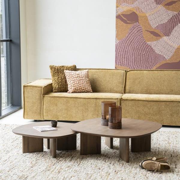 Salontafel Stef | Bruin Eikenhout | Vierkant | Groot