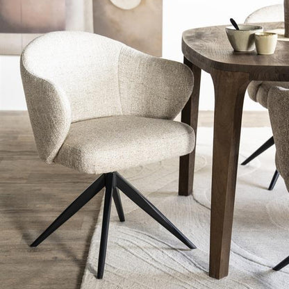 Eetkamerstoel Connor | Beige Stof