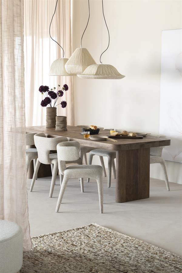 Eetkamerstoel Dave | Taupe Stof