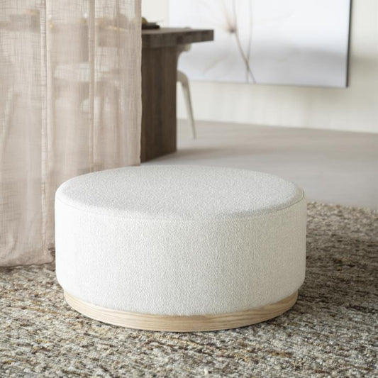 Poef Avah | Beige Stof