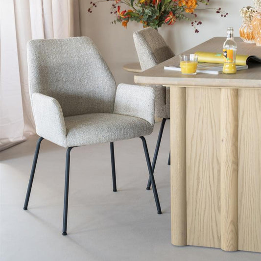 Eetkamerstoel Indy | Beige Stof