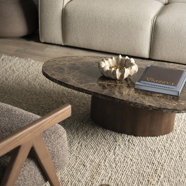 Salontafel Bradley | Bruin Marmer