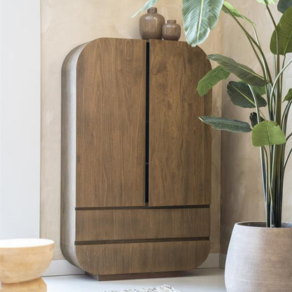 Kast King | Bruin Mango hout & mango fineer