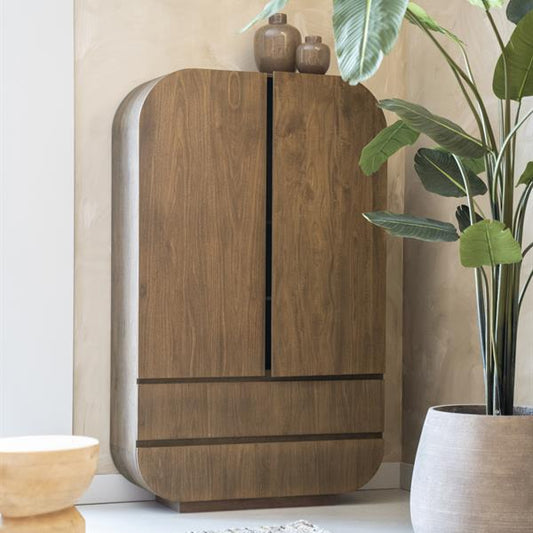 Kast King | Bruin Mango hout & mango fineer