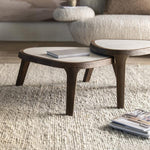 Salontafel Fred | Bruin Mango hout & Botticino marmer