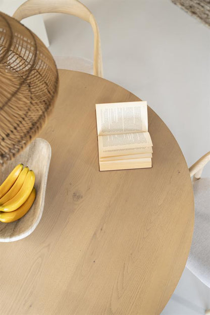 Eettafel Nola | Naturel Eiken Fineer | Rond