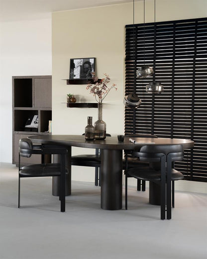 Eettafel Bobbie | Bruin Walnoot Fineer | Organische