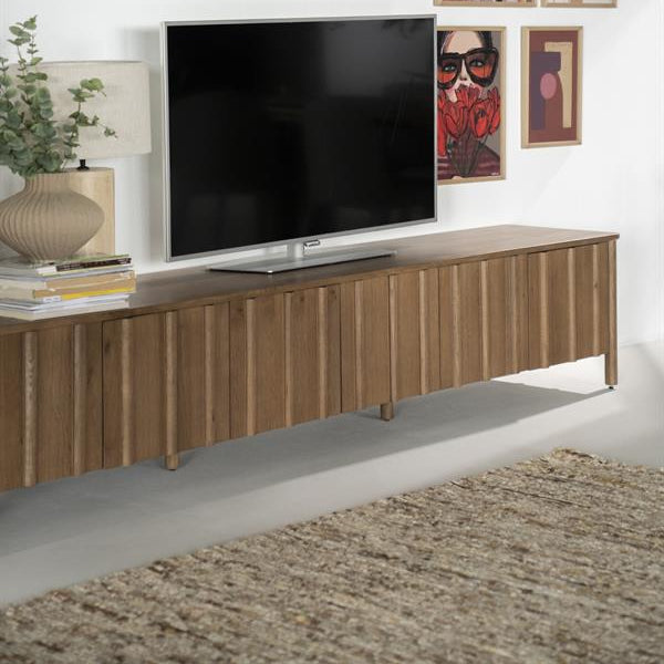 Tv-meubel Jake | Bruin Eikenhout