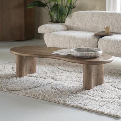 Salontafel Josh | Bruin Eikenhout | Organisch