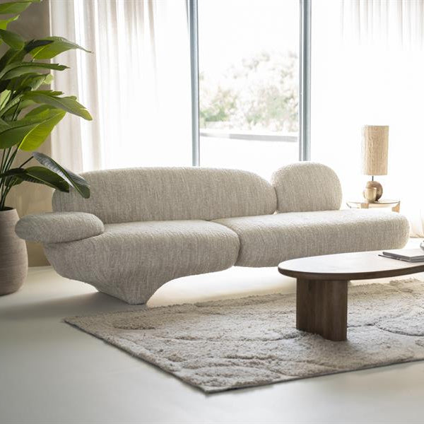 Bank Jayden | Beige Stof | Doorlopende Stof Potten