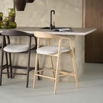 Barkruk Rayven | Naturel Essenhout | Laag