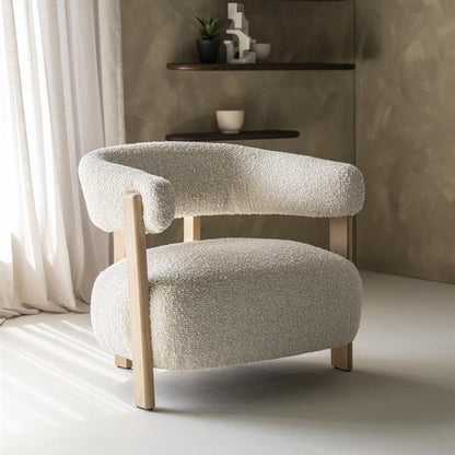 Fauteuil Lola | Beige Stof
