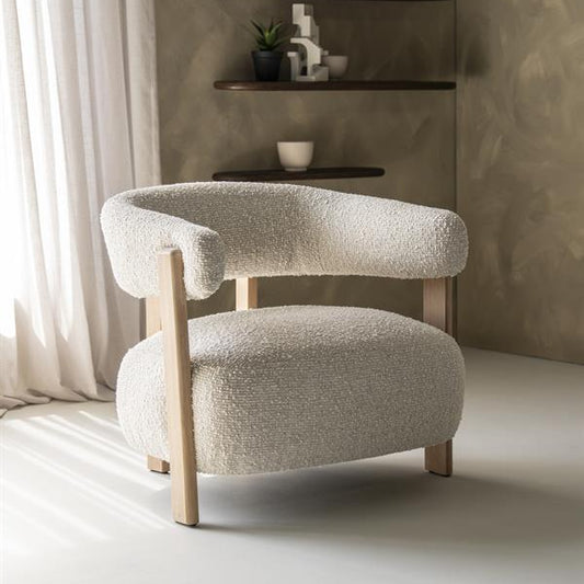 Fauteuil Lola | Beige Stof