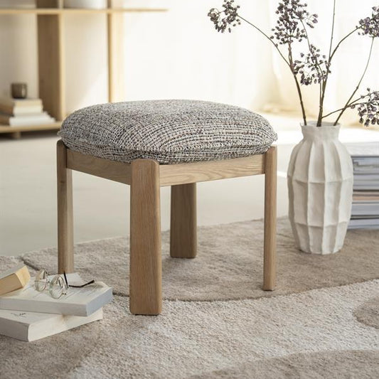 Poef Lottie | Beige Stof