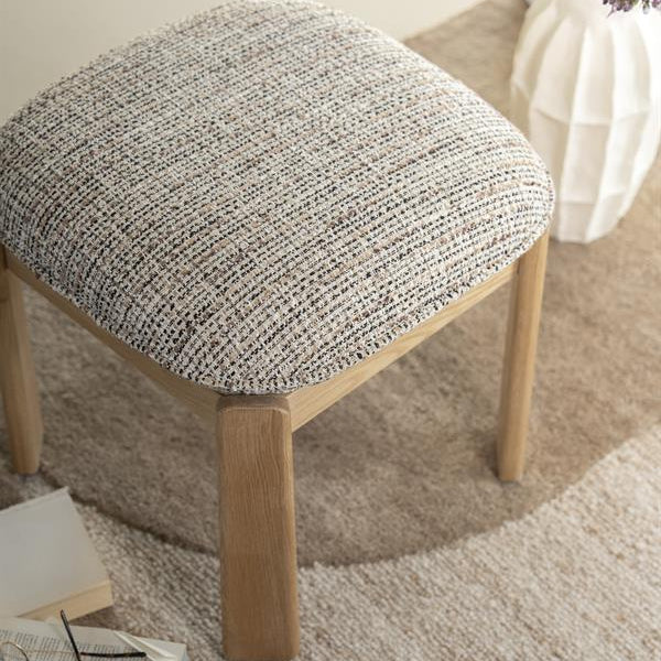 Poef Lottie | Taupe Stof