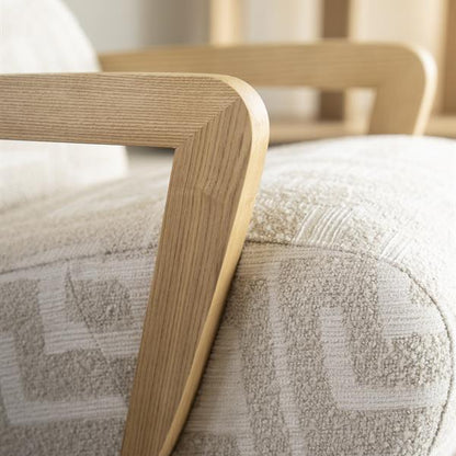 Fauteuil Olek | Beige Libre | Naturel Essenhout