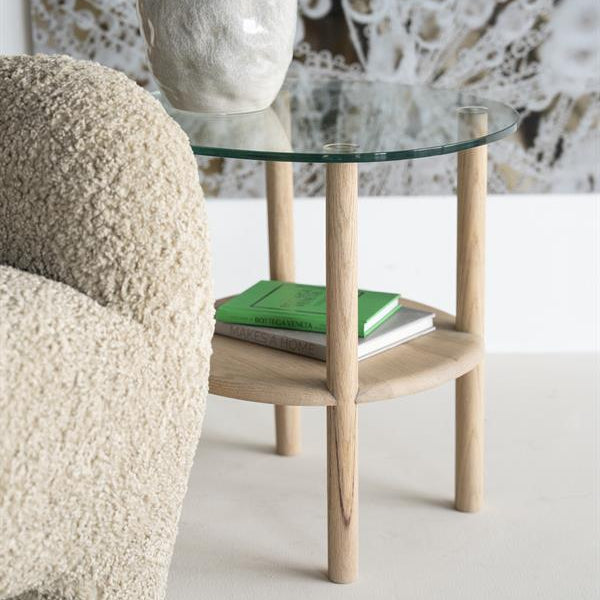 Bijzettafel Cleo | Naturel Eikenhout
