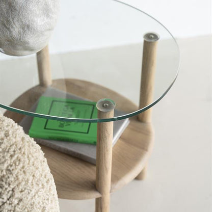 Bijzettafel Cleo | Naturel Eikenhout
