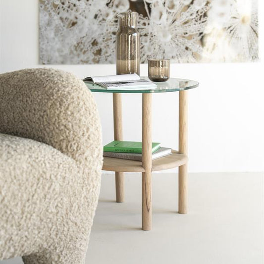 Bijzettafel Cleo | Naturel Eikenhout