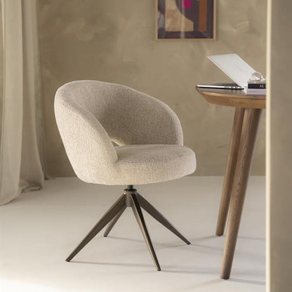Eetkamerstoel Alissa | Beige Stof