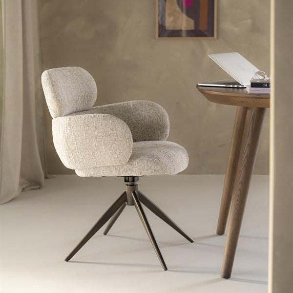 Eetkamerstoel Darcio | Taupe Stof