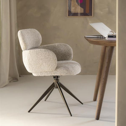 Eetkamerstoel Darcio | Taupe Stof