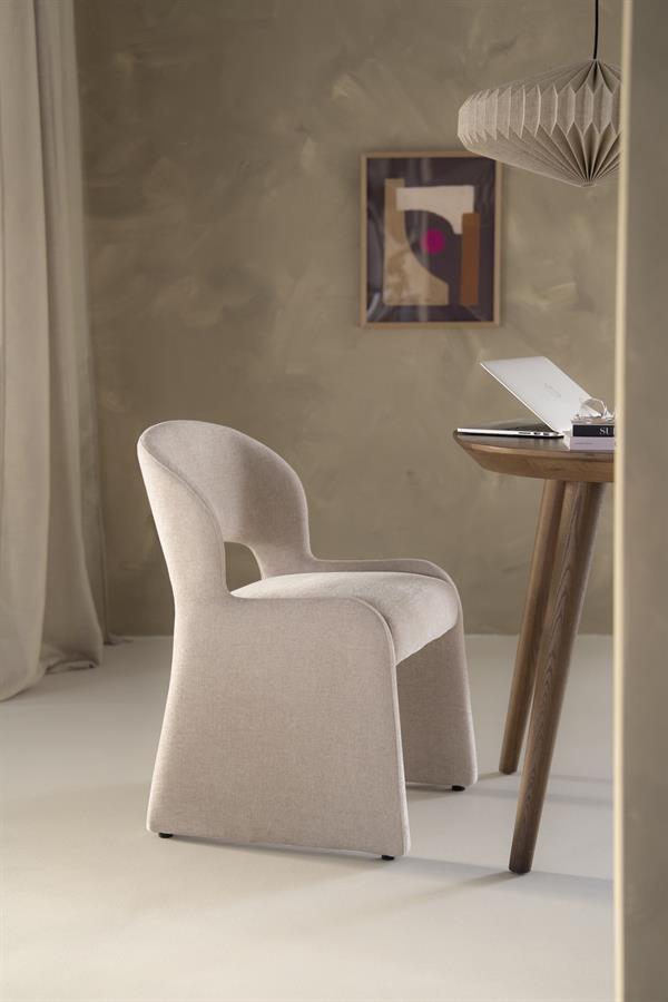 Eetkamerstoel Odette beige stof