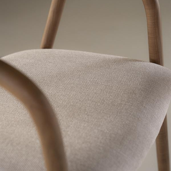 Eetkamerstoel Rayven | Bruin Essenhout | Met Armleuning