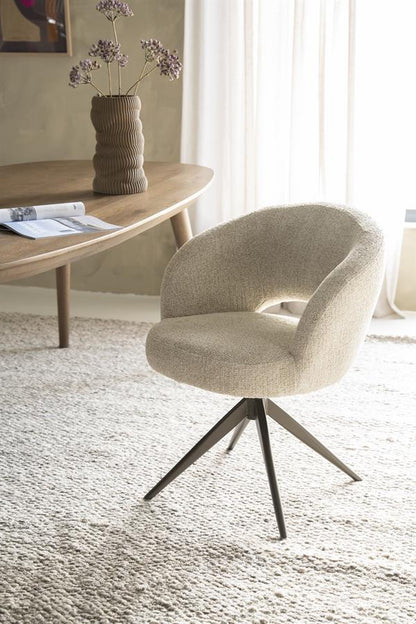 Eetkamerstoel Alissa | Beige Stof