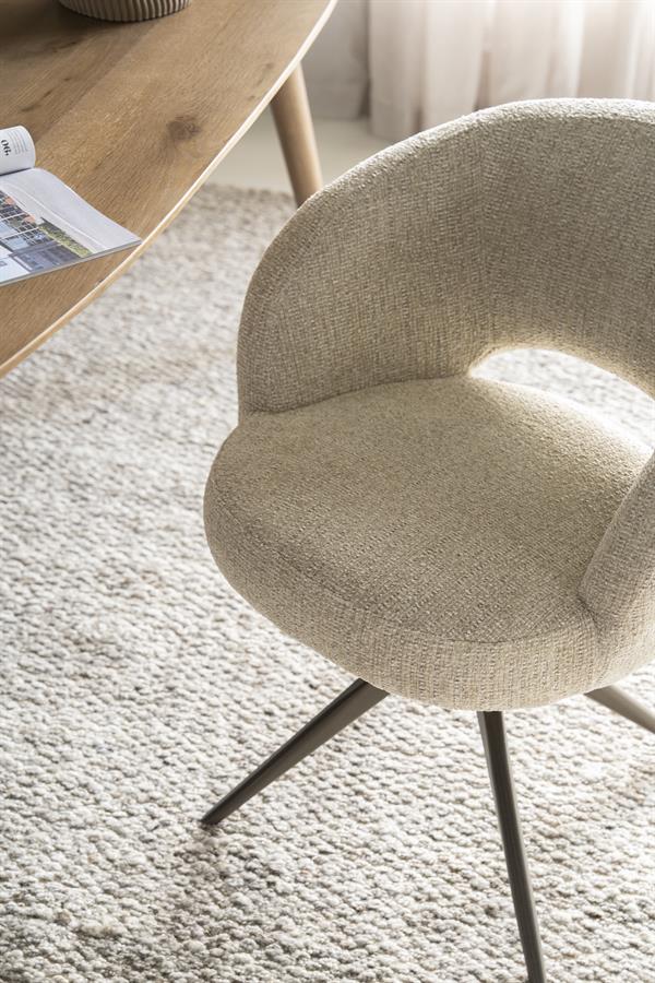 Eetkamerstoel Alissa | Beige Stof