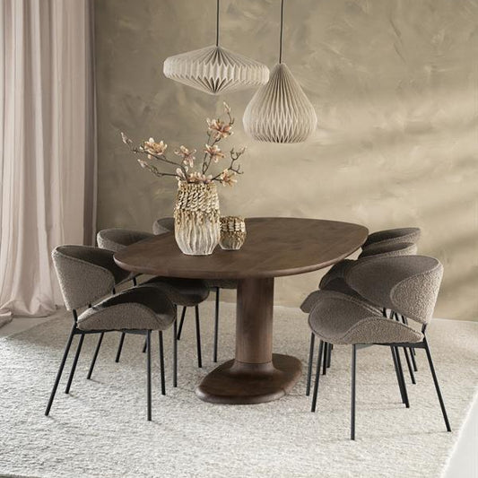 Eettafel Coco | Deens Ovaal | Lichtbruin Mangohout