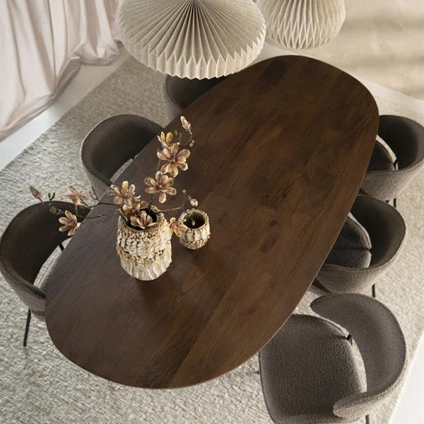 Eettafel Coco | Deens Ovaal | Lichtbruin Mangohout